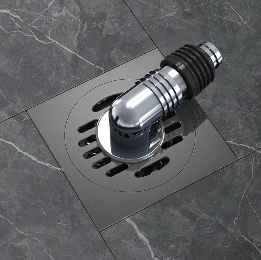 Washing machine floor drain